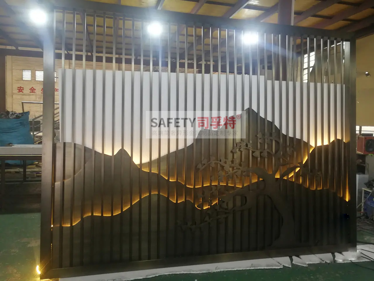 金屬山水屏風隔斷：新中式古典風，精致優雅，輕奢舒適(圖3)