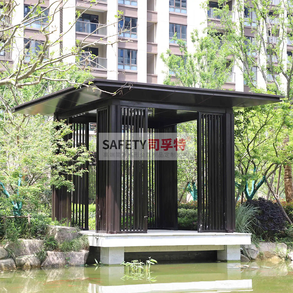 精制不銹鋼涼亭逐漸代替木質涼亭，精制不銹鋼涼亭有哪些優勢(圖1)